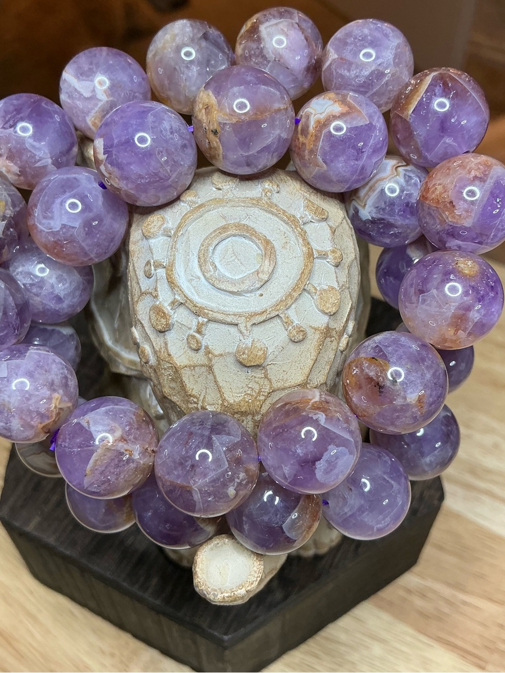 Amethyst and Crazy Lace 14mm - Picture 2 of 4
